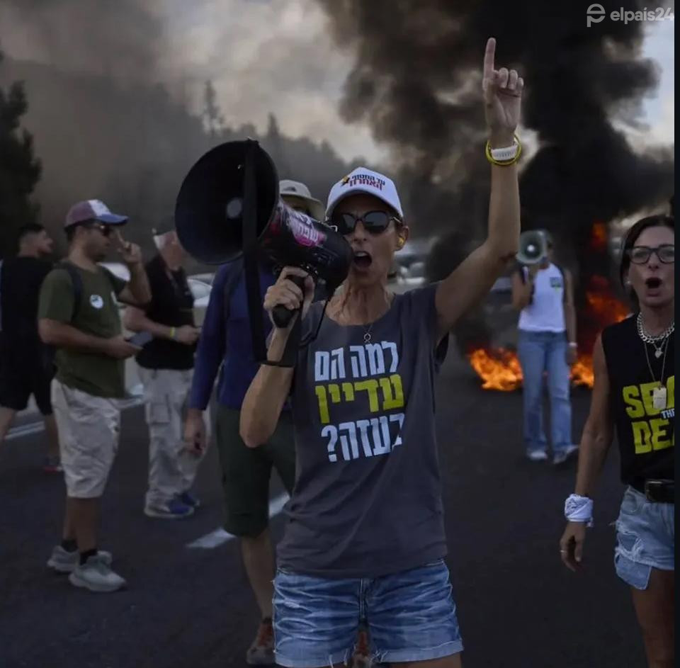 Bloqueo y protestas en Tel Aviv