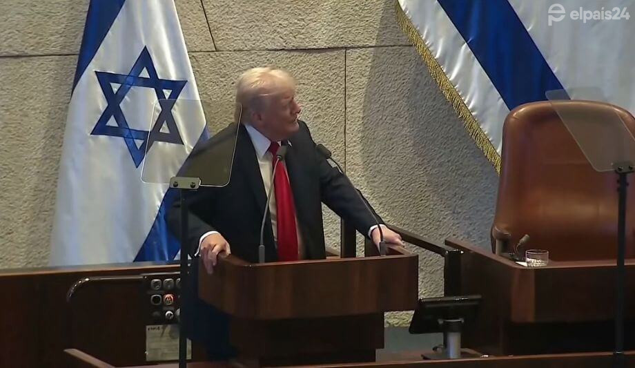 Trump pronunció discurso en el Parlamento Israelí