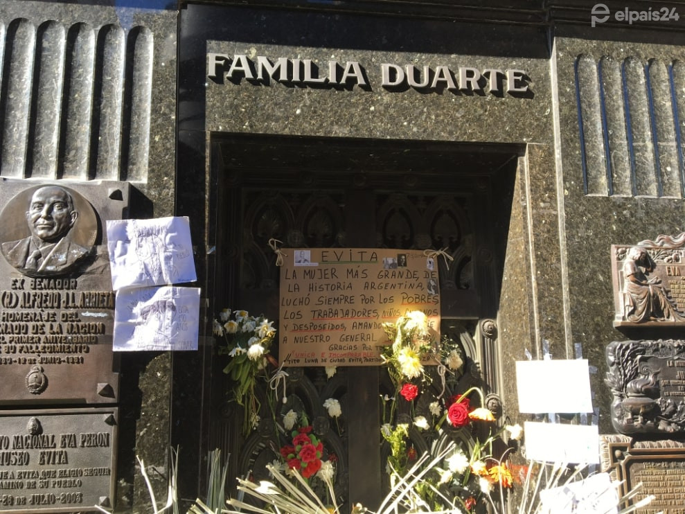 Tumba de Eva Perón en Recoleta